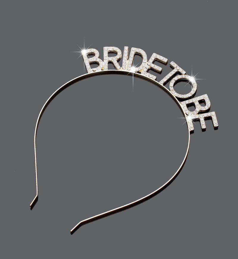 DAXI Wedding Bridal Tiaras Bride to Be Tiara Bridal Shower Headband Bachelorette Party Crown Decorations - Image 4